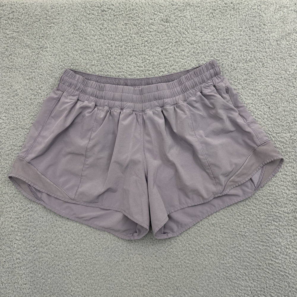 Lululemon Hotty Hot Shorts Low Rise 4" Dusty Dawn Purple Athletic Women's 12